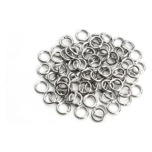 200pcs/lot Wholesale Open Circle Jump Rings Necklace Bracelet Earring Pendant Connectors DIY Making Jewelry Crafts Accessories