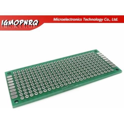 20pcs 3x7cm 3*7 Double Side Prototype PCB diy Universal Printed Circuit Board thickness 1.6 hole plate experimental board