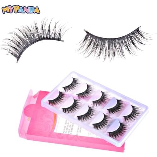 5 pairs Dolls with False Eyelashes Short Simulation Natural Curling Short Dolls Eyelashes Accessories Kids Gifts Kids Toy