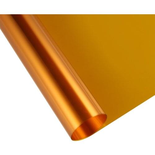 60"x100ft Gold Yellow Window Film Tint Heat Control Anti-UV Glass Decorative Films Self-Adhesive Window Tint Home Sticker