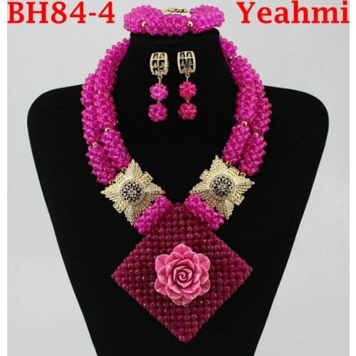 African Bride Balls Jewelry Set Indian Nigerian Wedding Beads Statement Necklace Set 2020 New Free Shipping