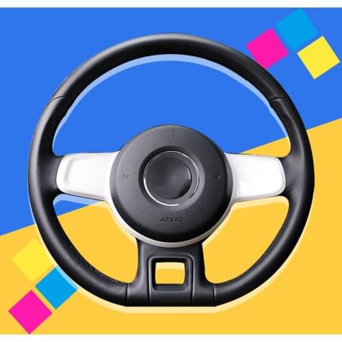 Auto Braid On The Steering Wheel Cover for Volkswagen VW Beetle 2012-2016 Up 2013-2016 Hand Stitched DIY Car Covers Car-styling