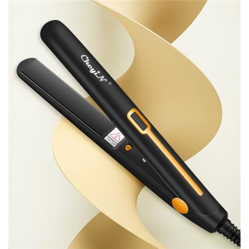 2 in 1 Portable Hair Straightener Curler Thermostatic Flat Iron Mini Professional Hair Straightening Curling Corrugated Iron 50