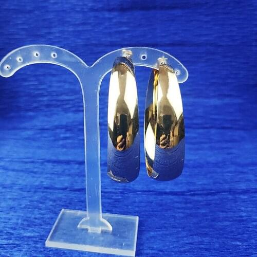 Hot Sale Hoop Earrings Shape Charming Retro Popular Exaggerated Trendy Round Classic Big Large Gift Hip-hop Long Medium Gold 001