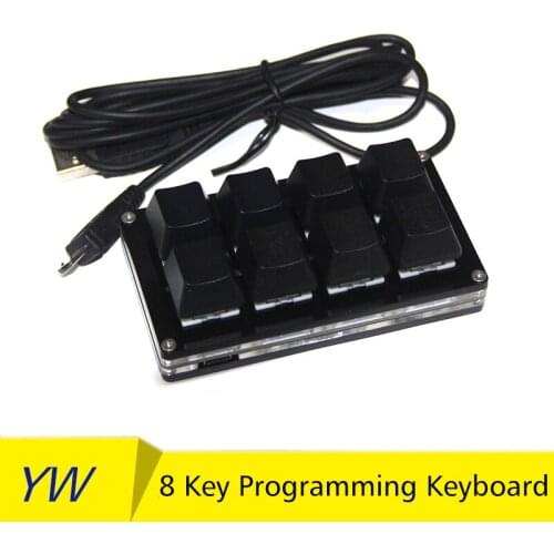 Macro Keyboard Keypad New 8 key Micro usb keyboard Mechanical Keyboard Programming Programmable Macropad for game PS PR