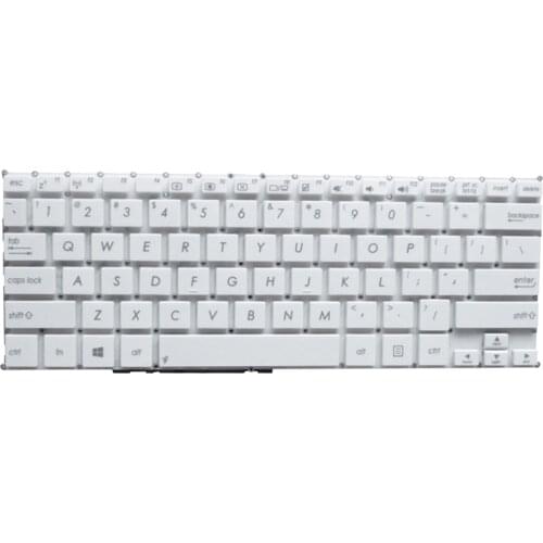 Laptop US English Keyboard for ASUS F200CA F200LA F200MA X200CA X200LA White NO FRAME