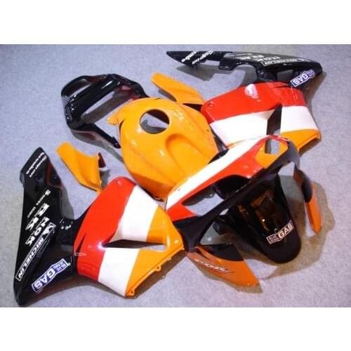 Motorcycle Fairing kit for HONDA CBR600RR F5 03 04 CBR 600RR 2003 2004 cbr 600 ABS Red orange black Fairings set+7gifts HR35