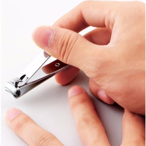Fashion Stainless Steel Mini Portable Nail Clipper Cutter Trimmer Manicure Nail Art Toe Nail Clipper Manicure Beauty Tool Silver