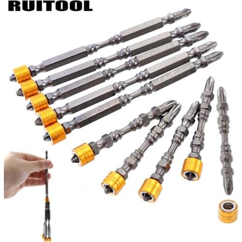 NEW 10pcs 65mm/110mm Screwdriver Bit Set Phillips Head PH2 Magnetic Bits 1/4'' Hex Shank D1 Steel For Electric Screw Driver