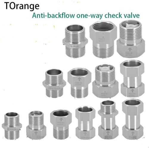 Toilet anti-backflow check valve copper one-way water inlet valve water heater water meter horizontal vertical check valve