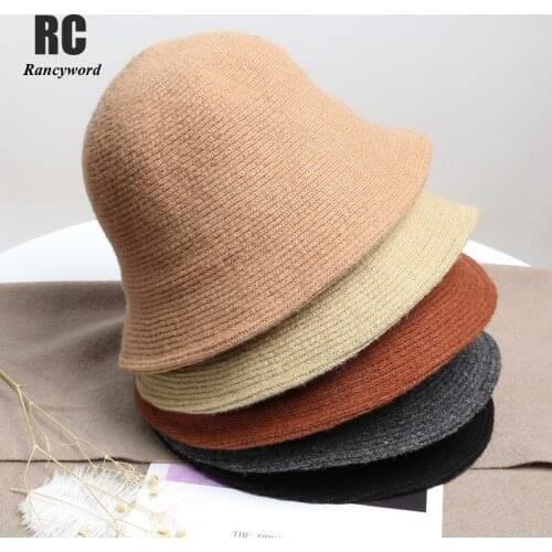 New Hats for Women Autumn Winter Bucket Hats Lamb Plush Soft Warm Fisherman Hat Panama Casual Caps Lady Flat Korean Style