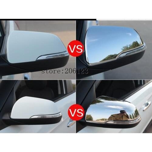 FIT FOR 2014-2017 For Hyundai ix25 (creta) Chrome Side Rearview Mirror Cover Trims 2 pcs