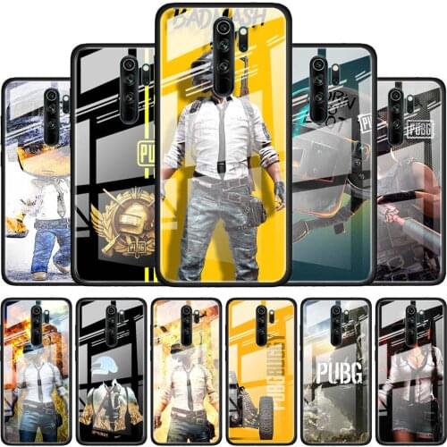 Hot Pubg Game for Xiaomi Redmi K40 K30 K20 Pro Plus 9C 9A 9 8A 7 Luxury Shell Tempered Glass Phone Case Cover