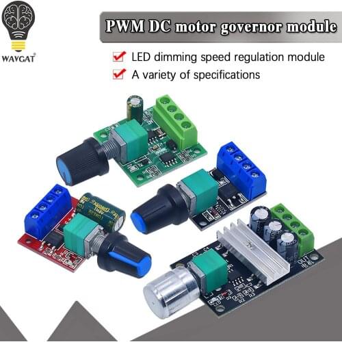 DC 1.8V-35V 2A 3A 5A 10A 30W 80W 90W PWM Motor Speed Controller Low Voltage Motor Speed Controller PWM Adjustable Drive Module