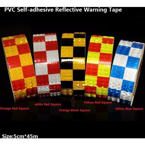 PVC Prystal Lattice Car Body Reflective Sticker Road Traffic Warning Self-adhesive Reflective Tape