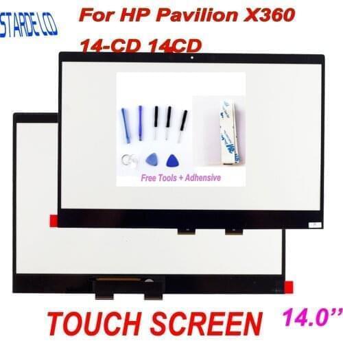 Starde Lcd 14'' Touch Digitizer For HP Pavilion X360 14-CD 14CD Series Laptops Touch Screen Replacemnt Panel