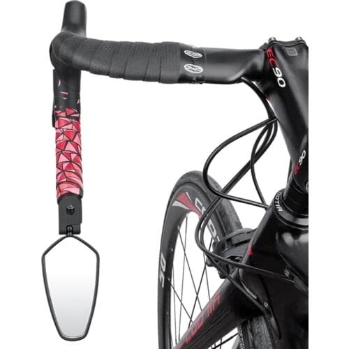 Bar End Bike Mirror Blast-Resistant 360˚Rotatable Bicycle Rearview Mirror(Nylon Resin + Stainless Steel Mirror)
