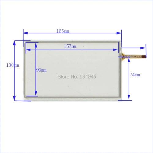ZhiYuSun 10PCS/LOT XWT820 for display NEW 4 Inch Touch Screen 165*100 for industry applications 165mm*100mm ON AT070TN90