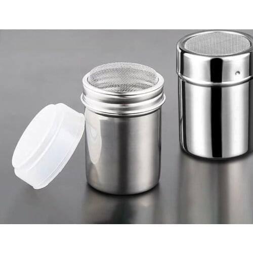 1pc Seasoning Can Coffee Dusters Silver Kitchen Cooking Tool Spice Jar for Filter Multi-purpose Sugar Spice Pepper Shaker