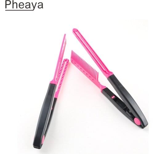 Pheaya Barber Styling Tool Women V-Shaped Splint Comb Reduce Hair Loss Massage Anti-static Hair brush Hair Care Accessories