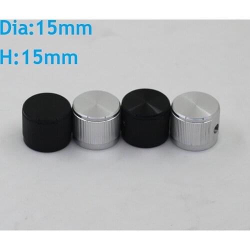 Dia15 H15 All Aluminum Alloy Power Amplifier Solid Knob Volume Potentiometer Knob HIFI Audio Power Amplifier Knob