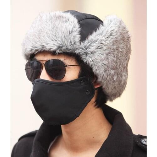 2020 Warm Cap Winter Men Original Design Winter Hats For Women Waterproof Hood Hat With Glasses Cool Balaclava Bonnet Femme