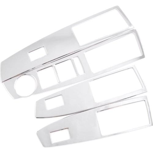 For Chevrolet Cruze 4PCS Stainless Steel Car Interior Door Window Lift Glass Switch Buttons Cover Molding Car Styling