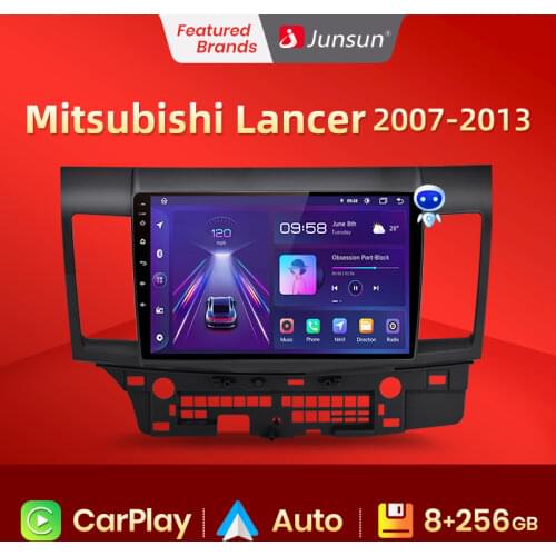 Junsun Car Radio with screen Multimedia Video Player Android Auto CarPlay For Mitsubishi Lancer 2007 - 2013 2 din DVD