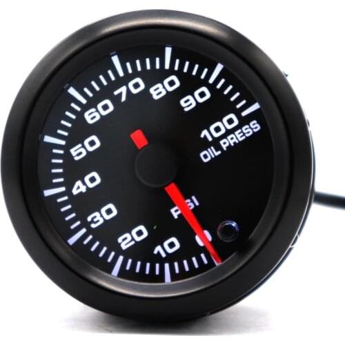 Auto Car Motor Black 2'' 52mm LED Digital Oil Pressure 40~140 Celsius Gauge