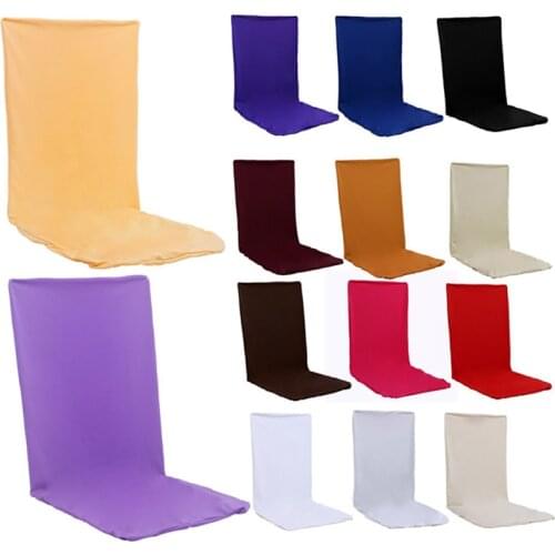 Modern Plain Color Universal Elastic Cloth Chair Covers For Weddings Decoration Party Chair Covers Banquet Dining Chair Cover