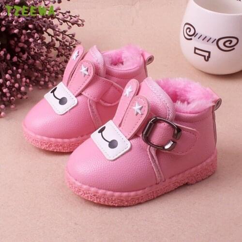 2020 Children Boots PU Leather Baby Girl Shoes Princess Ankle Baby Boots Girl Fashion Toddler Shoes Winter Boots Kids