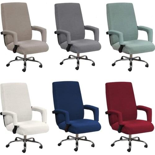 Elastic Office Chair Cover Boss Lift Computer Desk Chair Covers Thickened With Armrest Covers Removable Funda Silla Escritorio