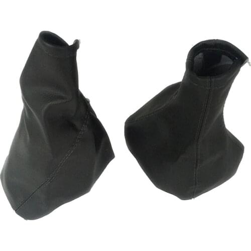 PU Leather Car Shift Gear Knob Lever Gaitor Boot Cover Handbrake Boot Gaiter For Vauxhall OPEL CORSA C COMBO 01-06