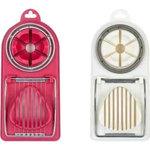 Kitchen Helper Hot Two-In-All Egg Device Dual-Use Multi-Function Egg Slicer Strawberry Shiitake Mushroom Fruit Divider