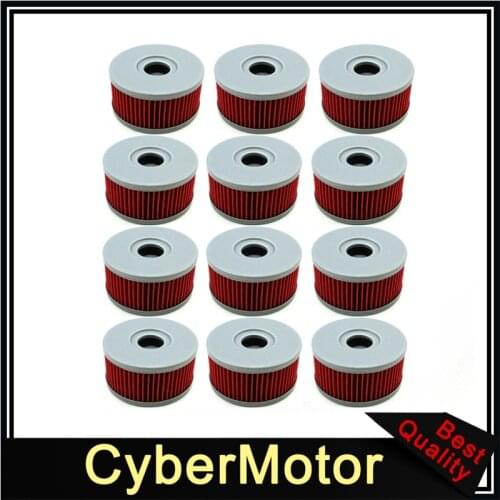 12x Oil Filter For Suzuki Intruder Marauder 125 250 TU GZ GN DR SP Off Road DR350 TU GN 250 EURO Honathan 350