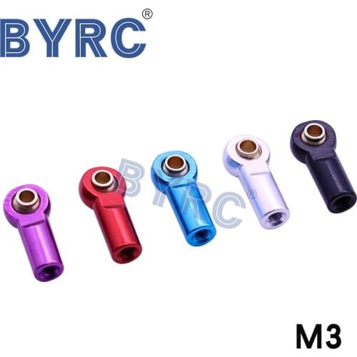 10Pcs Metal M3 Link Tie Rod End Ball Joint for 1/10 RC Car Crawler AXIAL SCX10 D90 D110 Tamiya CC01