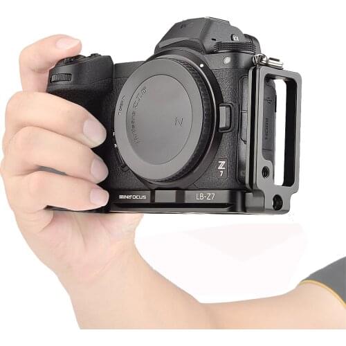 MINIFOCUS QR Vertical L Type Bracket Tripod Quick Release Plate Base For Nikon Z7 Z6 Camera for Arca Swiss RRS Holder