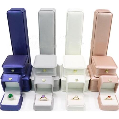Multi color Jewlery box PU Storage Tray Display Holder Bracelet Necklace Ring Storage Box Showcase Drawer Jewelry Organizer