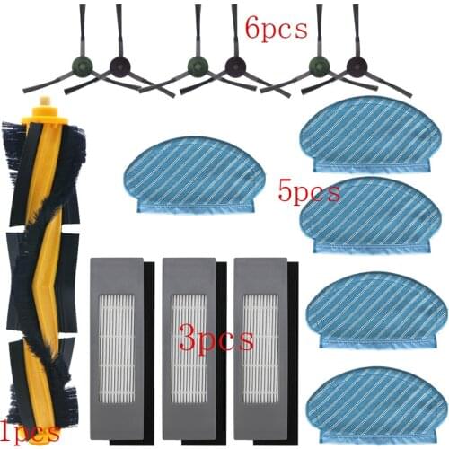 Filter Side Brush Mop Cloth Set for Ecovacs Deebot Ozmo 920 950 Vacuum Cleaner Parts replacement home accessories