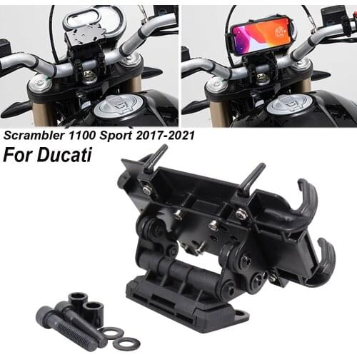 NEW Motorcycle Accessories Phone USB Navigation Bracket GPS For Ducati Scrambler 1100 Sport 2017-2021