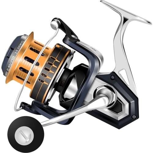 New Sea Boat All Metal Tackle Coil Fishing Reel Spinning 8000 10000 12000 Big Drag Max 15kg 6BB Fixed Spool Reels Accessories