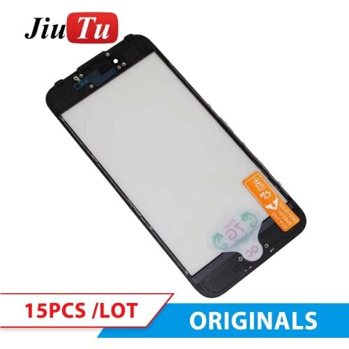 OEM Original Cold Press 3 in 1 Glass with Frame+OCA Parts For iPhone 8P 8G 7P 7G 6SP 6S 6P 6G 5S 5C 5 LCD Screen Refurbish 15pcs