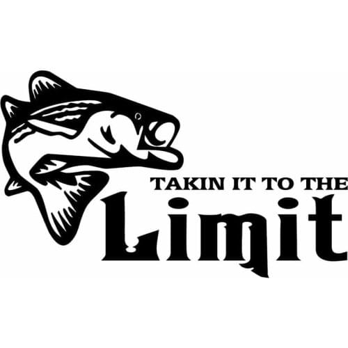 Personality Creative Extreme Fishing Decals High Quality Car Stickers Decoration Personality PVC Waterproof Decals Black/white