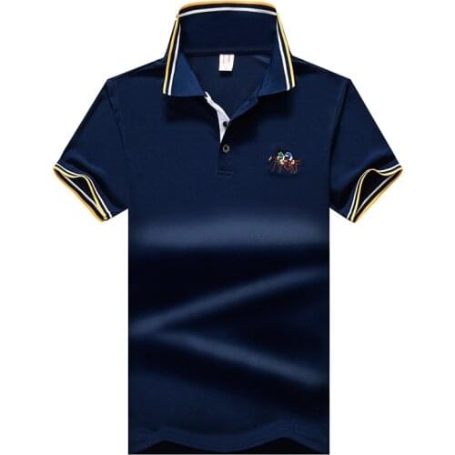 Plus Size M-6XL 7XL 8XL New Casual Mens Polo Shirt High Quality Men Short Sleeve shirt Brands Summer Mens polo Shirts