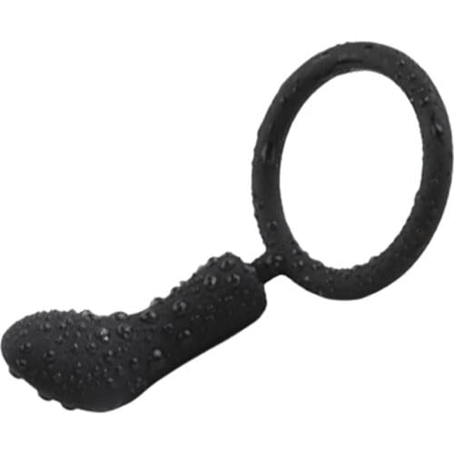 Silicone Lock Ring With Anal Plug Soft Prostate Massager Butt Plug Erotic Silicone Anal Protector Sex Toys For Gay