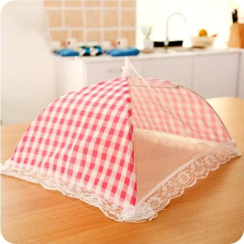 Foldable Table Food Cover Umbrella Style Anti Fly Mosquito Kitchen Cooking Tools Meal Cover Table Mesh