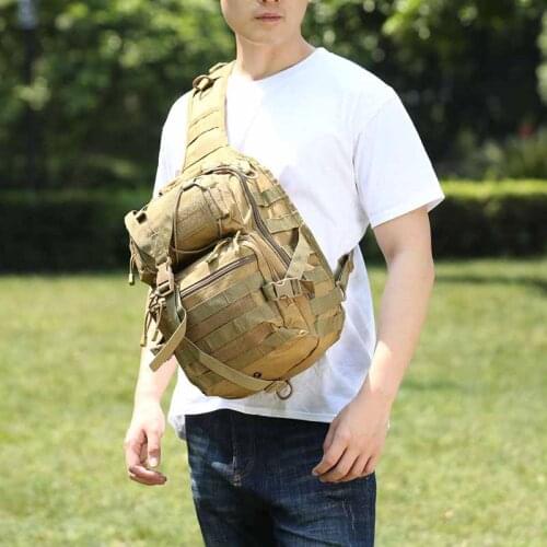 Men Saddle Bag Waterproof Oxford Camouflage Photography Crossbody Bag Outdoor One-shoulder Tactical Extra Large Breast Backpack
