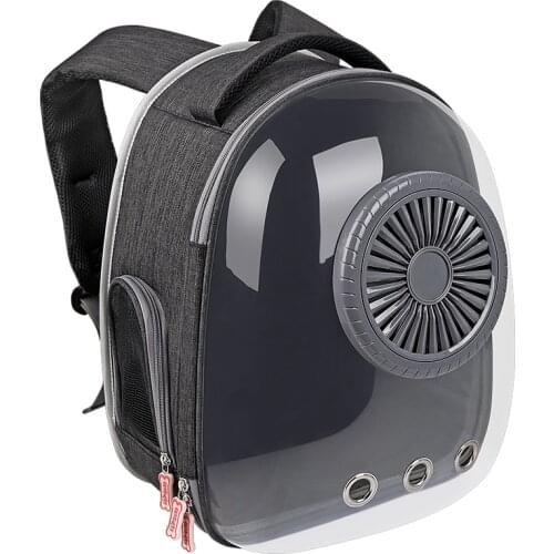 Cat Bag Outdoor Portable Backpack Cat School Bag Cat See through Breathable Space Capsule Summer Fan Dog Pet Backpack