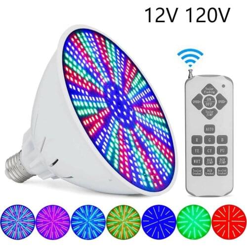 Universal Color Changing LED Swimming Pool Light Remote Control IP68 Underwater Spotlight E27 Bulb for Pentair Hayward Fixture