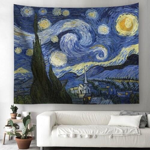 Fun Fervent Creative Washable Oil Painting Home Tapestry Art Aesthetics Modern Design Wall Hangings Fashion Trippy Tapestry